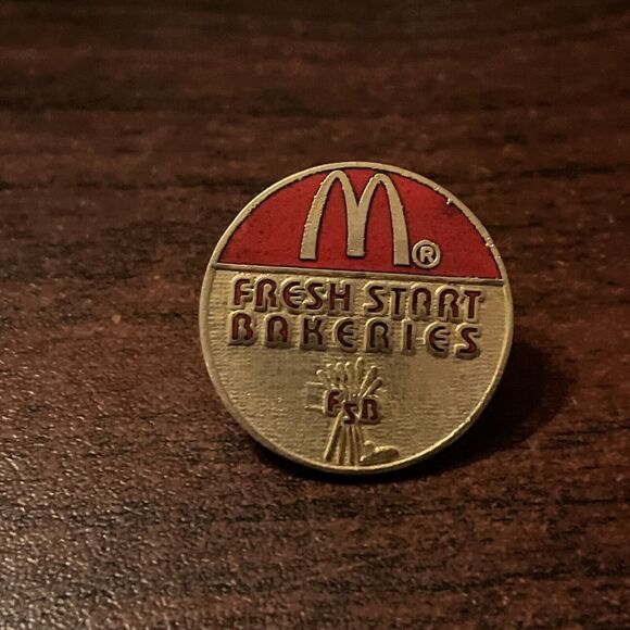 McDonald’s Fresh Start Bakeries FSB Employee Lapel Hat Pin - Picture 1 of 3